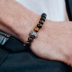 Neshraw Bracelet Le Lion Argenté -Bagues Magasin bracelet 11