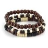 Collin Rowe Bracelet Marron Multiple Charme -Bagues Magasin brunt ny multi perlearmb nd