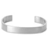 Lucleon Bracelet Manchette Argenté En Acier Brossé -Bagues Magasin brusa437a768d353abacf2dbceb9a5fa203d 2