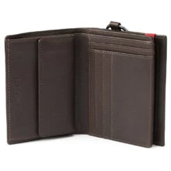 Lucleon Portefeuille En Cuir Brun Foncé Anti-RFID Et Porte-clés Lonnie 10 Lucleon Portefeuille En Cuir Brun Foncé Anti-RFID Et Porte-clés Lonnie -Bagues Magasin dblonnie3