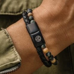 Lucleon Bracelet En Cuir Et En Pierre Jaune Et Verte Icon 11 Lucleon Bracelet En Cuir Et En Pierre Jaune Et Verte Icon -Bagues Magasin dsc6115 bm