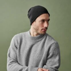 Fawler Bonnet Noir En Laine Mérinos Franke Montagna 11 Fawler Bonnet Noir En Laine Mérinos Franke Montagna -Bagues Magasin frankeblack 23