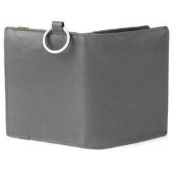 Lucleon Portefeuille En Cuir Gris Anti-RFID Avec Porte-clés Lonnie -Bagues Magasin greylonnie5