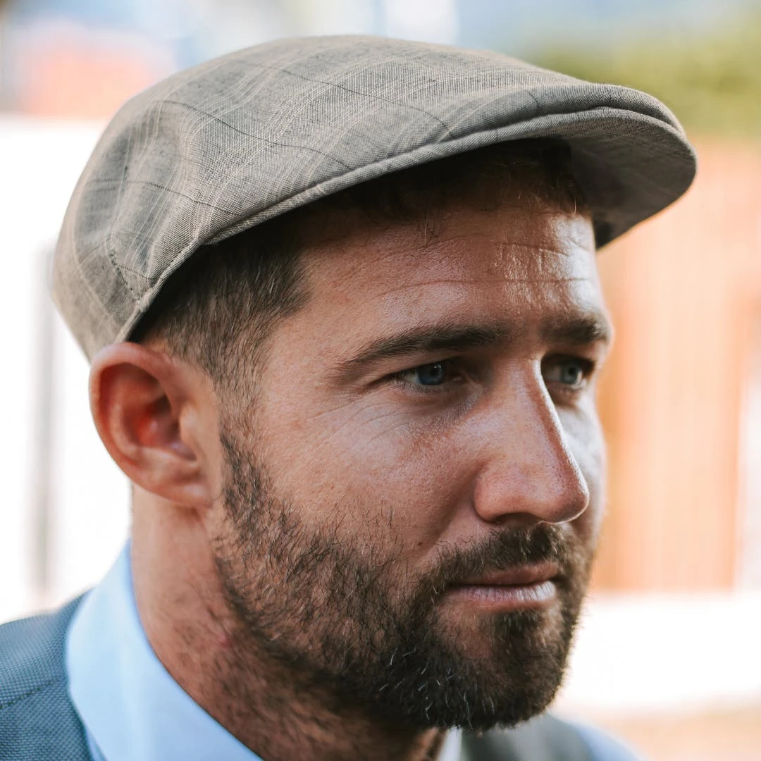 Fawler Casquette Plate Tirreno à Motif écossais Gris 8 Fawler Casquette Plate Tirreno à Motif écossais Gris – Image 6