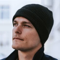 Fawler Bonnet Kacey Kane En Laine Mérinos Noire -Bagues Magasin hat 1 5