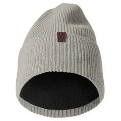 Fawler Hiems | Bonnet Gris à Revers En Laine Recyclée -Bagues Magasin hiemsgbeanie2