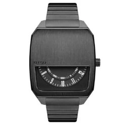 Otsu Hoc | Montre à Demi-cadran En Acier Inoxydable Gris Bronze