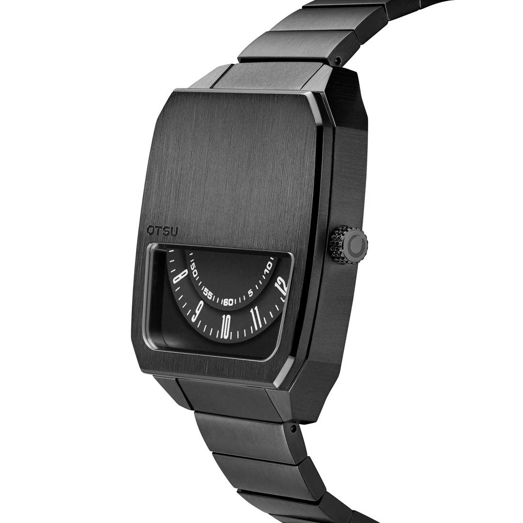 Otsu Hoc | Montre à Demi-cadran En Acier Inoxydable Gris Bronze 5 Otsu Hoc | Montre à Demi-cadran En Acier Inoxydable Gris Bronze – Image 3