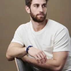 Tailor Toki Bracelet L'ancre Noire à Cordon Bleu Clair -Bagues Magasin jwm megashoot brace 1 10108 b