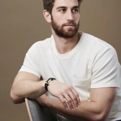 Tailor Toki Bracelet L'ancre Dorée à Cordon Noir, Blanc Et Bleu -Bagues Magasin jwm megashoot brace 1 10133