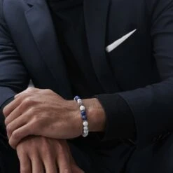 Neshraw Bracelet Blanc & Doré Royal -Bagues Magasin jwm megashoot brace 1 11119 1