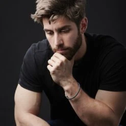 Lucleon Bracelet Câble Noir Et Argenté -Bagues Magasin jwm megashoot brace 3 9723 1