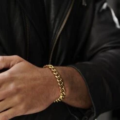 Lucleon Gourmette Dorée 10 Mm 11 Lucleon Gourmette Dorée 10 Mm -Bagues Magasin jwm megashoot bracelets 15104 1