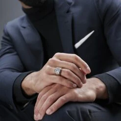 Lucleon Bague Noire Et Argentée Lonya Makt -Bagues Magasin jwm megashoot rings 1 20707 1