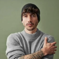 Fawler Bonnet Kaleb Kane En Laine Mérinos Noire -Bagues Magasin kaleb 8