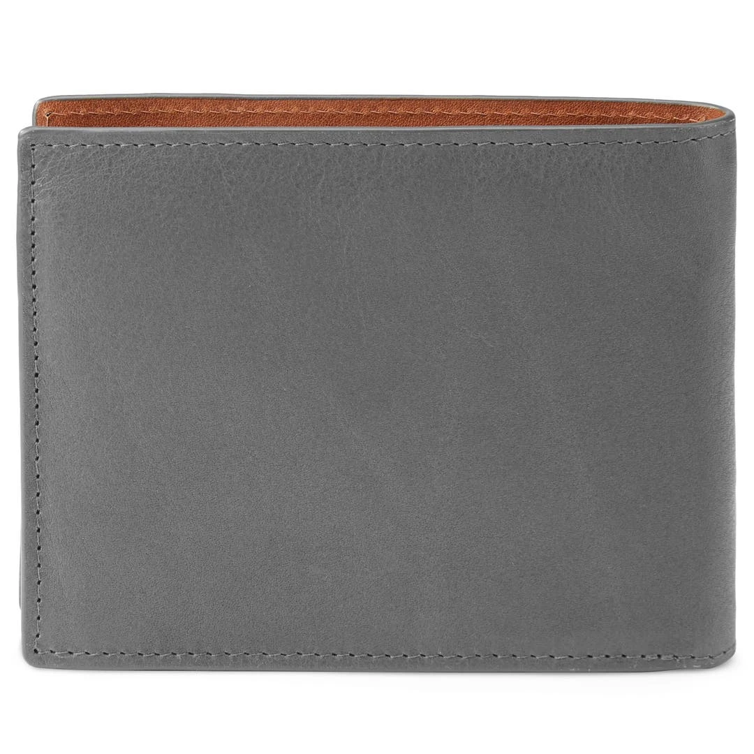Lucleon Portefeuille En Cuir Gris Et Brun Tan Anti-RFID Lind 5 Lucleon Portefeuille En Cuir Gris Et Brun Tan Anti-RFID Lind – Image 3