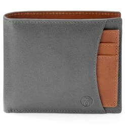 Lucleon Portefeuille Avec Porte-cartes En Cuir Gris Et Brun Anti-RFID Lincoln 9 Lucleon Portefeuille Avec Porte-cartes En Cuir Gris Et Brun Anti-RFID Lincoln -Bagues Magasin lingrey2