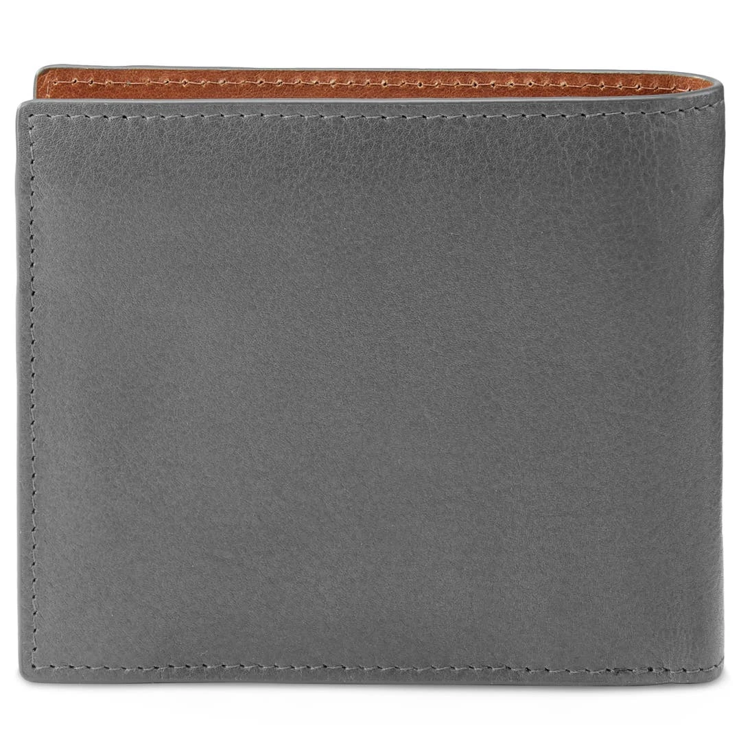 Lucleon Portefeuille Avec Porte-cartes En Cuir Gris Et Brun Anti-RFID Lincoln 6 Lucleon Portefeuille Avec Porte-cartes En Cuir Gris Et Brun Anti-RFID Lincoln – Image 4