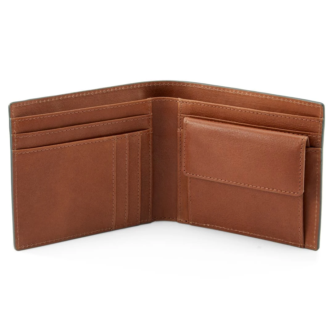 Lucleon Portefeuille Avec Porte-cartes En Cuir Gris Et Brun Anti-RFID Lincoln 7 Lucleon Portefeuille Avec Porte-cartes En Cuir Gris Et Brun Anti-RFID Lincoln – Image 5