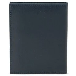 Lucleon Porte-cartes En Cuir Noir Et Bleu Anti-RFID Loren -Bagues Magasin lorenblk3