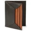 Lucleon Porte-cartes En Cuir Brun Et Brun Foncé Anti-RFID Loren -Bagues Magasin lorenblktan1