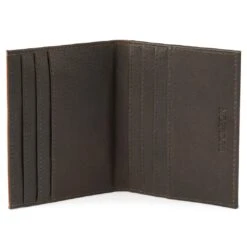 Lucleon Porte-cartes En Cuir Brun Et Brun Foncé Anti-RFID Loren -Bagues Magasin lorenblktan4