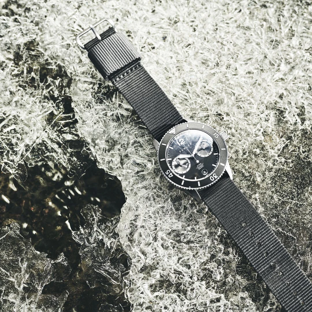 Fawler Ryka | Montre Militaire De Plongée Grise Et Argent 6 Fawler Ryka | Montre Militaire De Plongée Grise Et Argent – Image 4