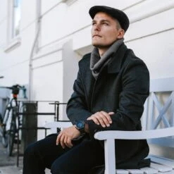 Fawler Casquette Fido Rodolfo Noire -Bagues Magasin rodolfo black fido flat cap