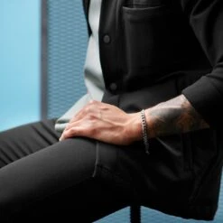 Lucleon Bracelet Couleur Argenté Carlos Amager à Double Maille Gourmette -Bagues Magasin rst acpa collectionpage silver 23185 bjarkejohansen 1