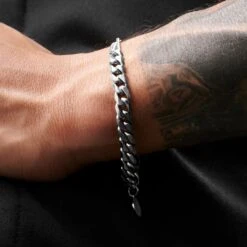 Lucleon Bracelet Couleur Argenté Carlos Amager à Double Maille Gourmette -Bagues Magasin rst acpa collectionpage silver 23185 bjarkejohansen 1 bm