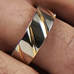 Fort Tempus Anneau Unique En Titane Argenté / Doré -Bagues Magasin rst megashoot rings 1 5093best