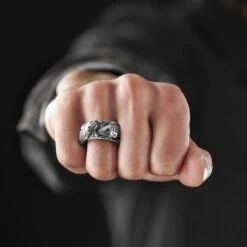 Fort Tempus Anneau Zodiacal En Acier - Poissons -Bagues Magasin rst megashoot rings 2 11571