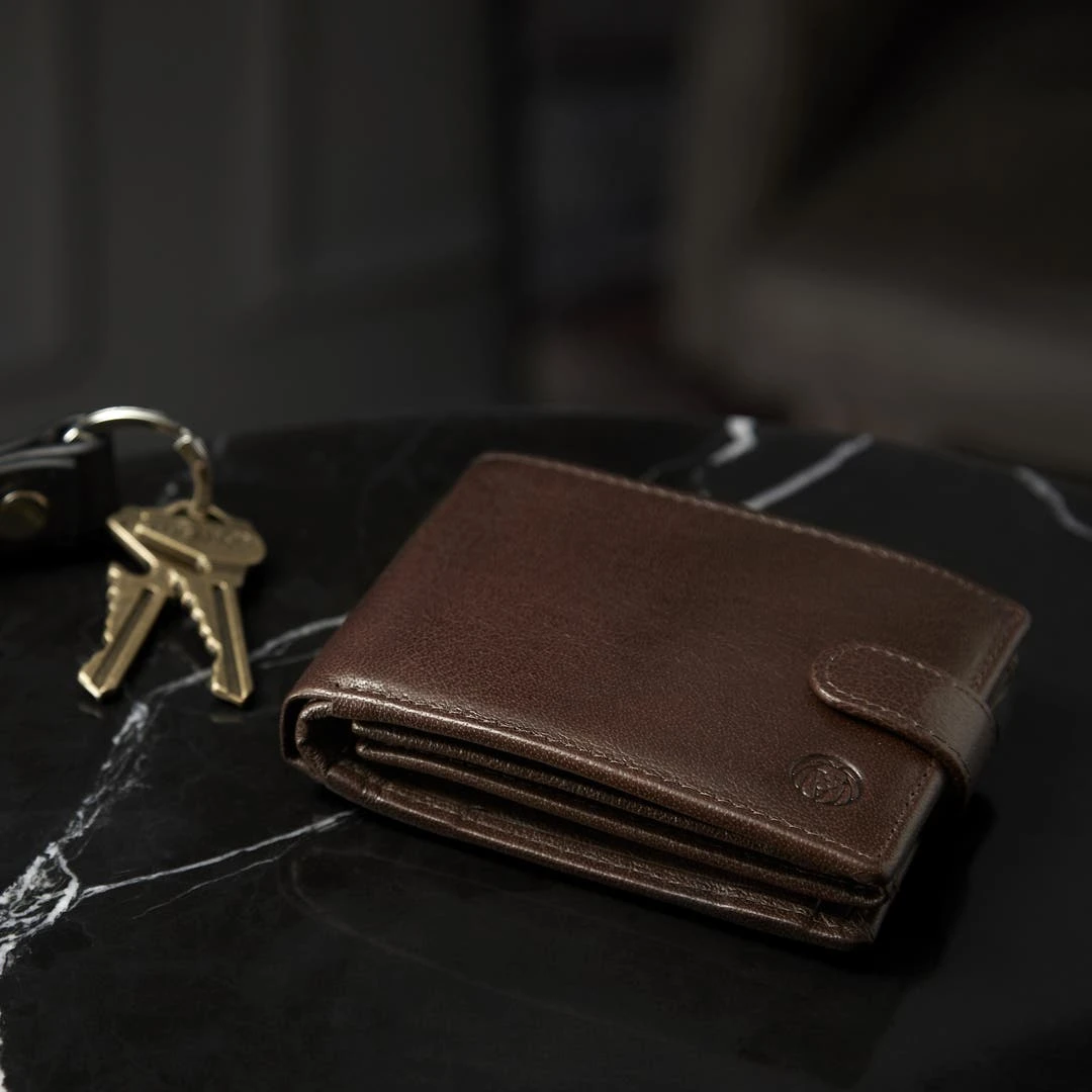 Lucleon Portefeuille Ergonomique En Cuir Marron California 5 Lucleon Portefeuille Ergonomique En Cuir Marron California – Image 3