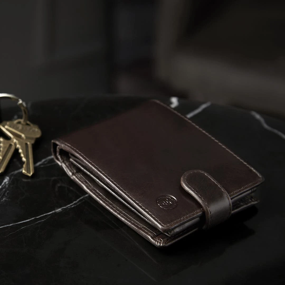 Lucleon Portefeuille Ergonomique En Cuir Marron Foncé Jasper 5 Lucleon Portefeuille Ergonomique En Cuir Marron Foncé Jasper – Image 3