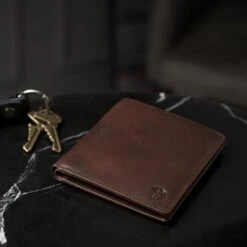 Lucleon Portefeuille En Cuir Montréal De Couleur Havane RFID -Bagues Magasin rst megashoot wall 1 14032