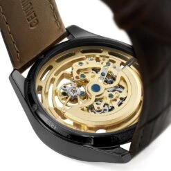 Seizmont Montre Squelette Automatique Seffren Motus -Bagues Magasin seffren motus black gold brown 4