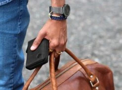 Lucleon Porte-cartes En Cuir Noir California -Bagues Magasin sort california l derkortholder 2