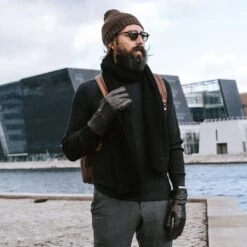 Fawler Bonnet Keenan Kane En Laine Mérinos Marron -Bagues Magasin square 1 129