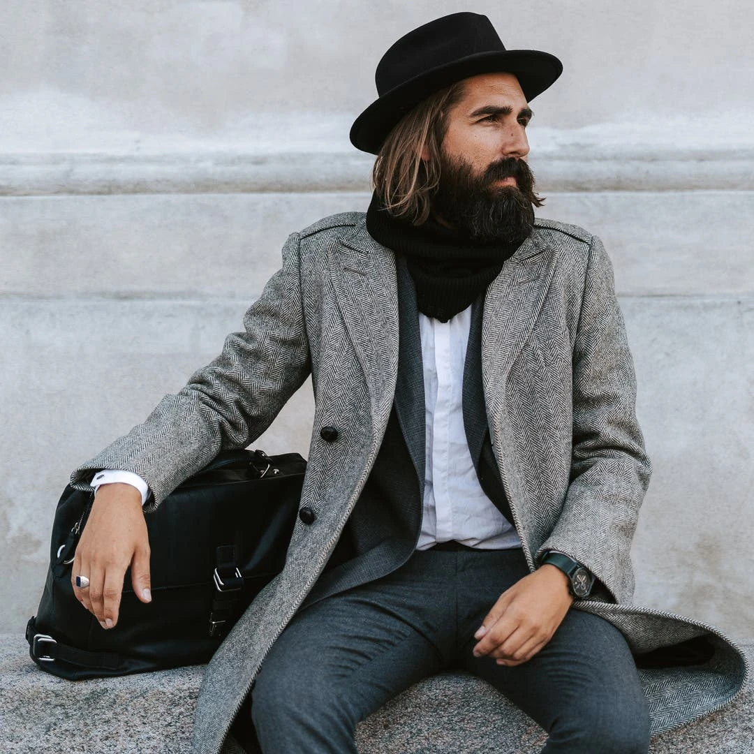 Fawler Chapeau Fedora Fido Alessandria En Laine Noire 8 Fawler Chapeau Fedora Fido Alessandria En Laine Noire – Image 6