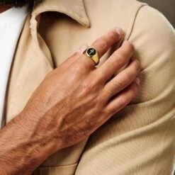 Lucleon Chevalière Ankh En Acier Doré 9 Lucleon Chevalière Ankh En Acier Doré -Bagues Magasin ste ankh productpage bjornvalentin 10g