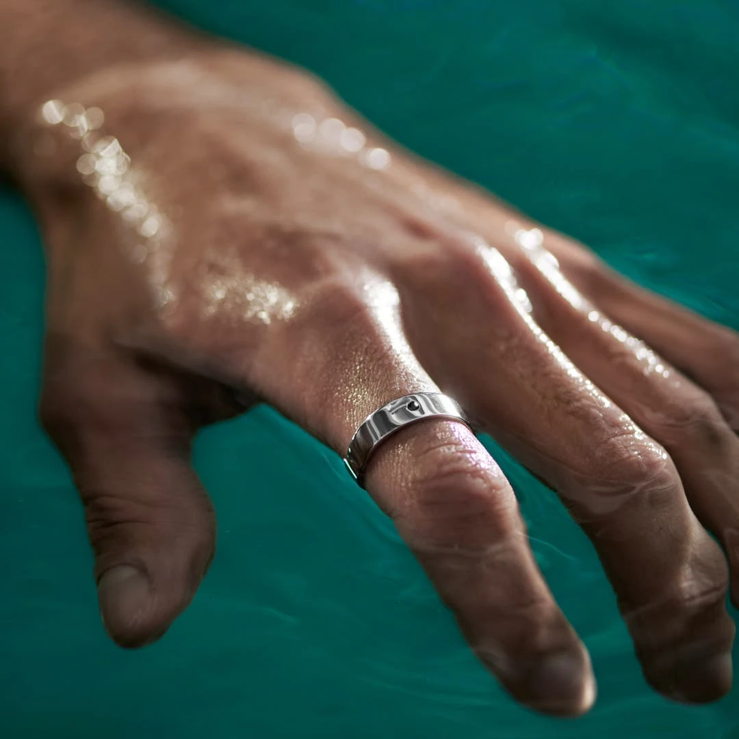 Sidegren Anneau Adrian En Argent Sterling 925 Avec Zircone Noire 4 Sidegren Anneau Adrian En Argent Sterling 925 Avec Zircone Noire – Image 2