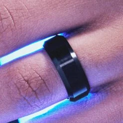 Lucleon Ferrum | Anneau à Bords Biseautés En Acier Inoxydable Noir Brossé - 8 Mm 13 Lucleon Ferrum | Anneau à Bords Biseautés En Acier Inoxydable Noir Brossé - 8 Mm -Bagues Magasin ste ll ferrum rings asbj rn 25646 25608 1x1 48bm