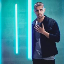 Lucleon Ferrum | Anneau à Bords Biseautés En Acier Inoxydable Bleu Brossé - 8 Mm -Bagues Magasin ste ll ferrum rings asbj rn 25664 25699 25743 1x1 14 2