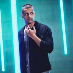 Lucleon Ferrum | Anneau Bleu à Double Rainure En Acier Inoxydable Brossé Et Poli - 8 Mm -Bagues Magasin ste ll ferrum rings asbj rn 25721 25637 25483 1x1 15 1