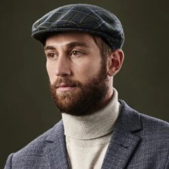 Fawler Casquette Plate Fido Ivy En Tartan Vert -Bagues Magasin ste megashoot hats 17191 15