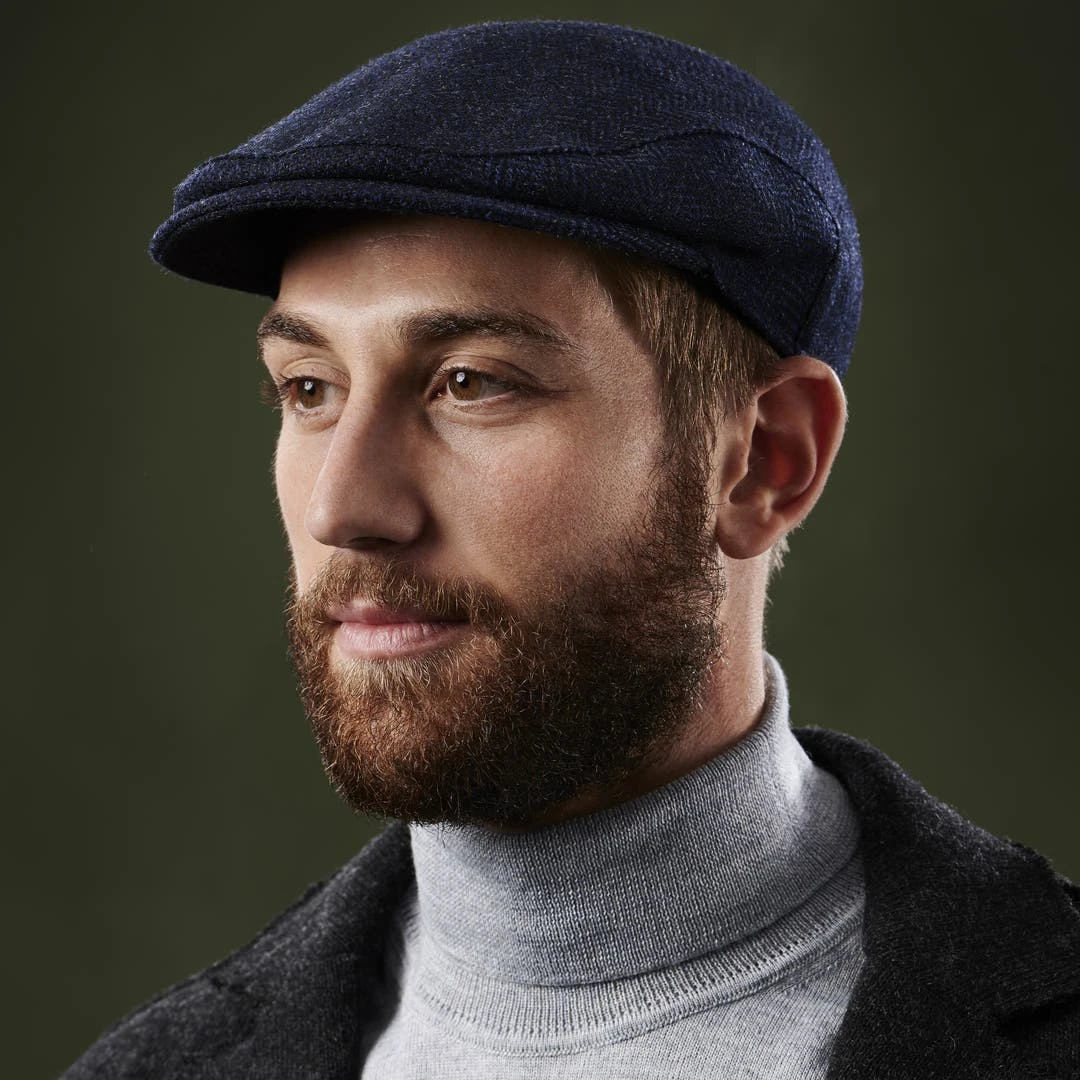 Fawler Casquette Plate Fido Eddye En Laine Bleue 5 Fawler Casquette Plate Fido Eddye En Laine Bleue – Image 3