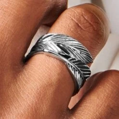 Moody Mason Bague Argentée La Plume -Bagues Magasin ste mm sandros nathanwilliam 23598 3bm