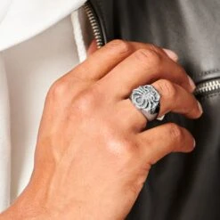 Moody Mason Chevalière Argentée Le Scorpion -Bagues Magasin ste mm sandros nathanwilliam 23616 5 1