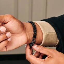 Lucleon Gourmette Noire En Acier 16 Mm 10 Lucleon Gourmette Noire En Acier 16 Mm -Bagues Magasin ste modelpics nathanwilliam 21985 19 16mm