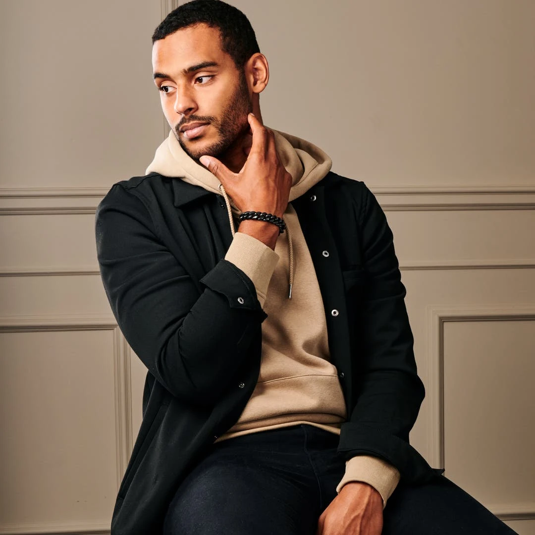 Lucleon Gourmette Noire En Acier 18 Mm 6 Lucleon Gourmette Noire En Acier 18 Mm – Image 4